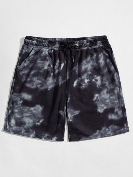 men tie dye drawstring waist shorts v6ng#, Black
men tie dye drawstring waist shorts v6ng#, Black
