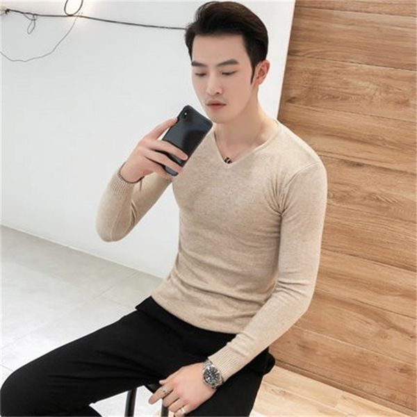men's sweaters autumn v-neck pullover male solid color slim fit black gray sweater knitted pullovers s-2xl ls9a, White;black
men's sweaters autumn v-neck pullover male solid color slim fit black gray sweater knitted pullovers s-2xl ls9a, White;black