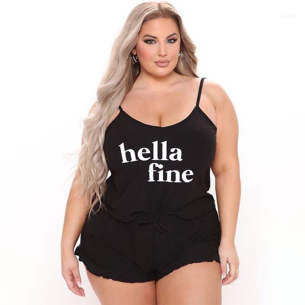 plus size tracksuits storyever women's summer clothing digital printing fashion casual sling round neck strap large two-piece suit, Black
plus size tracksuits storyever women's summer clothing digital printing fashion casual sling round neck strap large two-piece suit, Black
