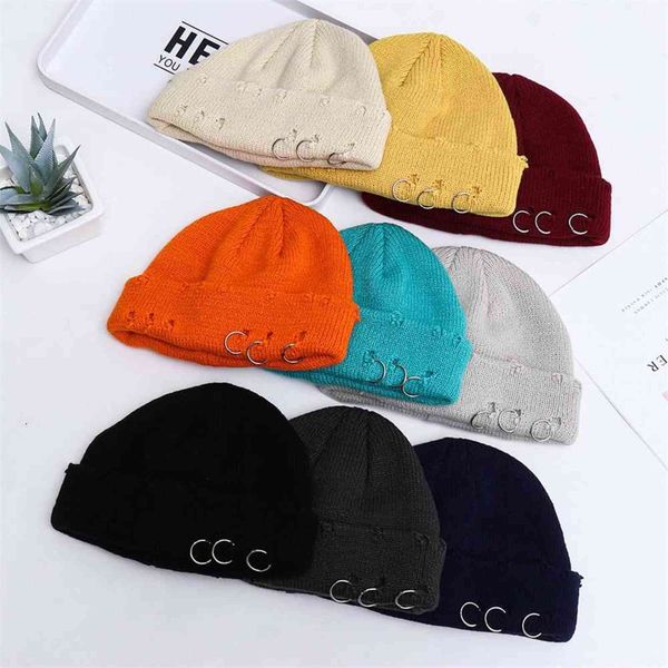 new fashion warm women & men hip hop ski hats cuffed skull cap winter knit hat metal ring beanie hat y21111, Blue;gray
new fashion warm women & men hip hop ski hats cuffed skull cap winter knit hat metal ring beanie hat y21111, Blue;gray