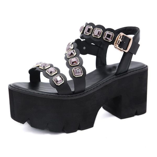 wholesale sandals platform punk shoes rock gothic jelly peep toe leather strap ljb104, Black
wholesale sandals platform punk shoes rock gothic jelly peep toe leather strap ljb104, Black