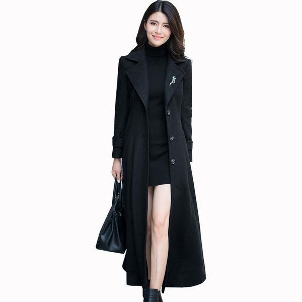 women's wool & blends women long woolen overcoat 2021 female autumn winter coat suit collar jacket lady fashion windbreaker plus size b, Black
women's wool & blends women long woolen overcoat 2021 female autumn winter coat suit collar jacket lady fashion windbreaker plus size b, Black