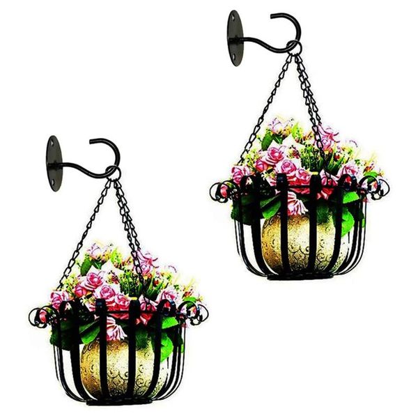 3pcs hanging plants garden iron art heavy duty ceiling hook balcony flower basket home storage tool hooks & rails
3pcs hanging plants garden iron art heavy duty ceiling hook balcony flower basket home storage tool hooks & rails