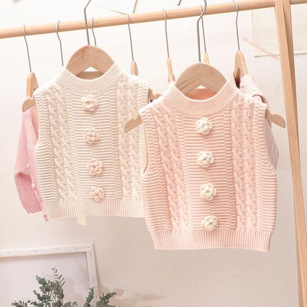 pullover autumn 2021 girls flower sleeveless o neck knitwear vest sweater children kids waistcoat outerwear, Blue
pullover autumn 2021 girls flower sleeveless o neck knitwear vest sweater children kids waistcoat outerwear, Blue
