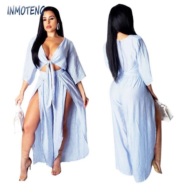 women's jumpsuits & rompers inmoteng women stripes tie up v-neck cut out loose high split beach bohemian jumpsuit party club romper pla, Black;white
women's jumpsuits & rompers inmoteng women stripes tie up v-neck cut out loose high split beach bohemian jumpsuit party club romper pla, Black;white