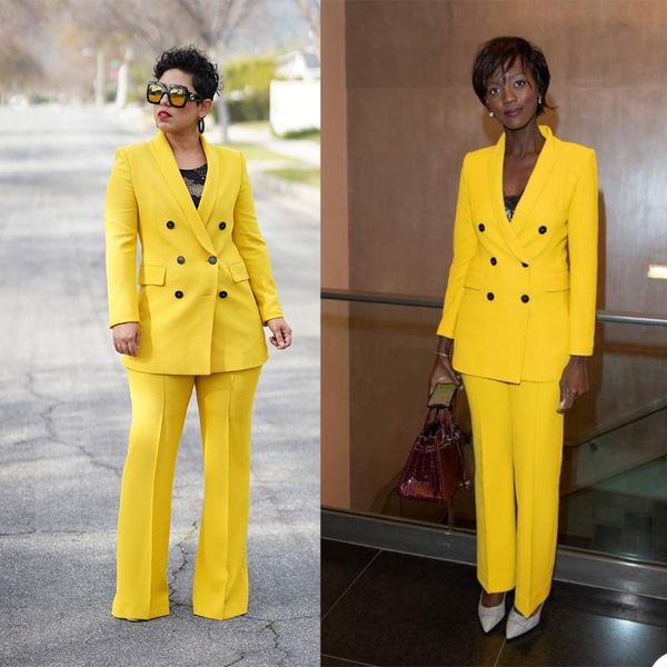 women's two piece pants loose women casual blazer suits yellow double breasted shawl lapel wide legs office lady red carpet jacket 2 pi, White
women's two piece pants loose women casual blazer suits yellow double breasted shawl lapel wide legs office lady red carpet jacket 2 pi, White