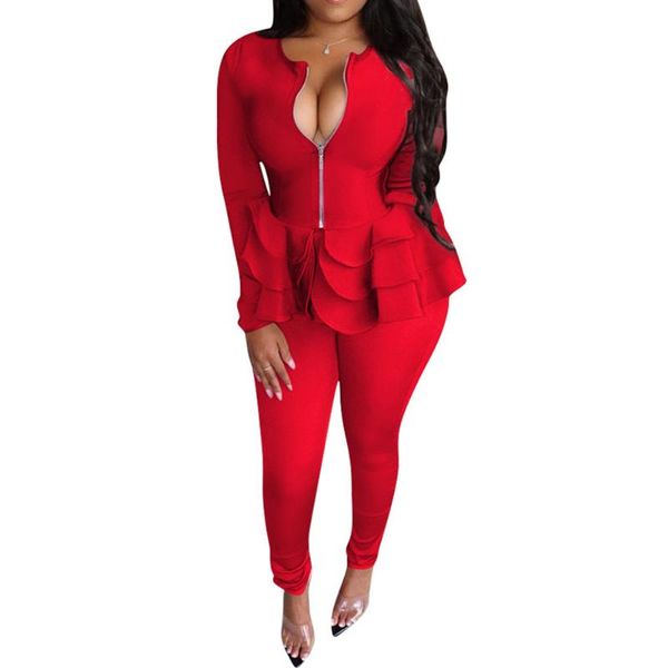two piece dress sets women autumn elegant solid long sleeve v neck ruffles and pancil pants office ladies causal suits, White
two piece dress sets women autumn elegant solid long sleeve v neck ruffles and pancil pants office ladies causal suits, White