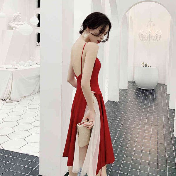 prom luxury boutique occasion dresses toast 2021 summer suspender backls short evening wine red bride toast female, Black
prom luxury boutique occasion dresses toast 2021 summer suspender backls short evening wine red bride toast female, Black