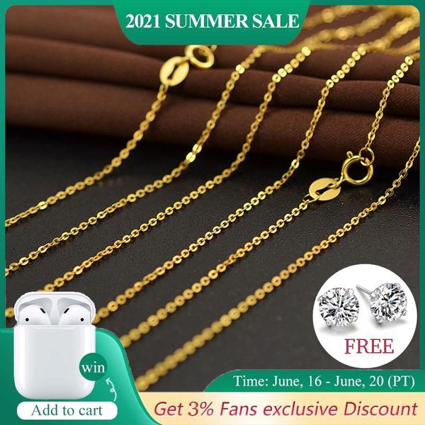 chains yunli genuine 18k gold chain necklace classic simple o design pure au750 for women fine jewelry gift, Silver
chains yunli genuine 18k gold chain necklace classic simple o design pure au750 for women fine jewelry gift, Silver