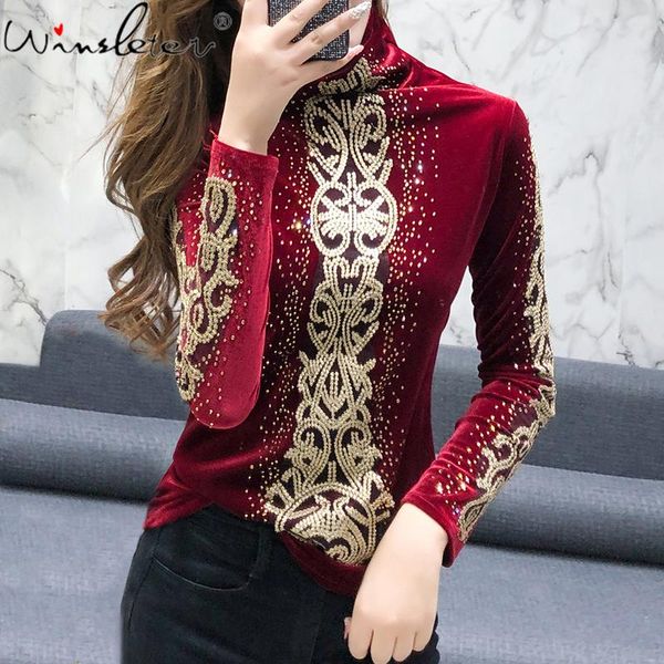 women's t-shirt t shirt women 2021 tshirt autumn winter vintage turtleneck thick warm velvet solid color long sleeve diamonded t07207b, White
women's t-shirt t shirt women 2021 tshirt autumn winter vintage turtleneck thick warm velvet solid color long sleeve diamonded t07207b, White