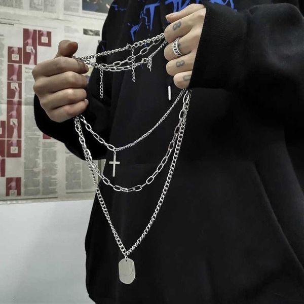 pendant necklaces punk cross square metal multilayer hip hop long chain cool simple necklace for women men rectangle tag jewelry gifts, Silver
pendant necklaces punk cross square metal multilayer hip hop long chain cool simple necklace for women men rectangle tag jewelry gifts, Silver