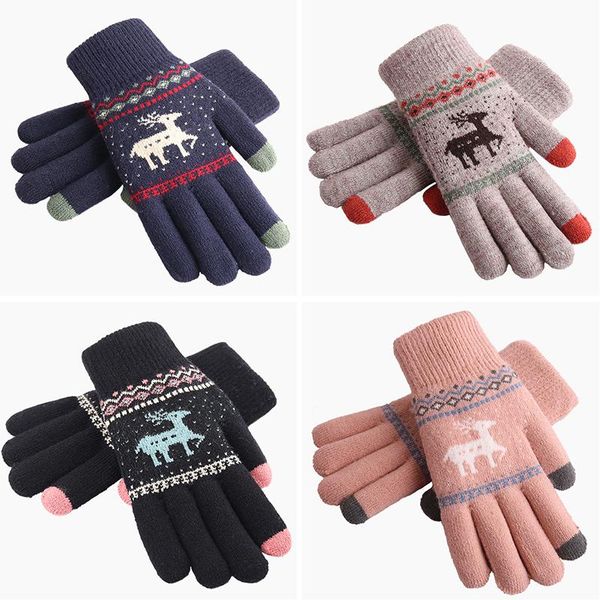 five fingers gloves fashion knitted thick for men & women christmas deer printed warm autumn winter full finger thickened fawn, Blue;gray
five fingers gloves fashion knitted thick for men & women christmas deer printed warm autumn winter full finger thickened fawn, Blue;gray