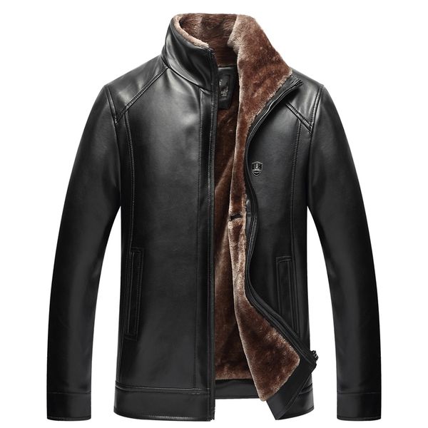 fur integrated jacket middle-aged men's washing pu leather clothes pendulum market new products, Black
fur integrated jacket middle-aged men's washing pu leather clothes pendulum market new products, Black