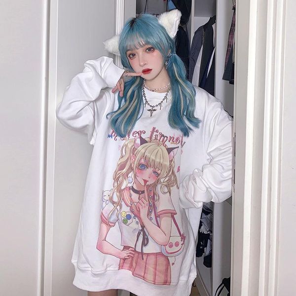 women's hoodies & sweatshirts fernan anime hoodie women kawaii long sleeve manga print sweatshirt autumn winter japan style 2021 fashio, Black
women's hoodies & sweatshirts fernan anime hoodie women kawaii long sleeve manga print sweatshirt autumn winter japan style 2021 fashio, Black