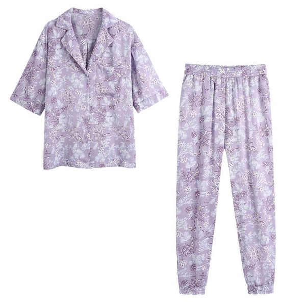women two piece set printed shirt & trousers elastic waist chic lady fashion casual cozy woman outfits 210420, White
women two piece set printed shirt & trousers elastic waist chic lady fashion casual cozy woman outfits 210420, White