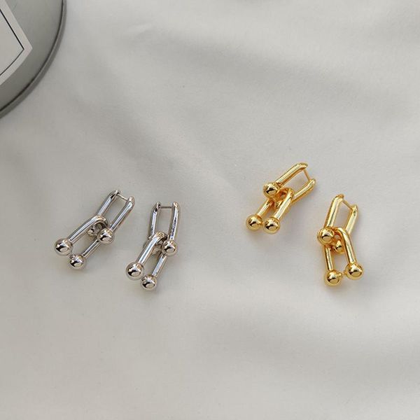 link u geometric earrings. copper. golden earrings, ms chic and elegant earrings,trend simple female girls no hole earrings stud, Golden;silver
link u geometric earrings. copper. golden earrings, ms chic and elegant earrings,trend simple female girls no hole earrings stud, Golden;silver