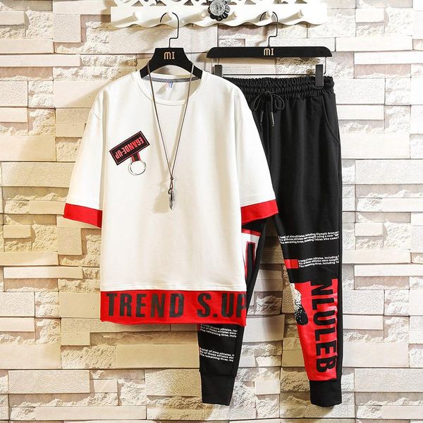 men's tracksuits men short sleeve t-shirt suit summer style teenager versatile sports fashion casual two pieces wear, Gray
men's tracksuits men short sleeve t-shirt suit summer style teenager versatile sports fashion casual two pieces wear, Gray