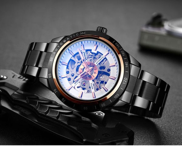 2021 ancient camel automatic mechanical watch business fashion steel belt hollow through the bottom, Slivery;brown
2021 ancient camel automatic mechanical watch business fashion steel belt hollow through the bottom, Slivery;brown