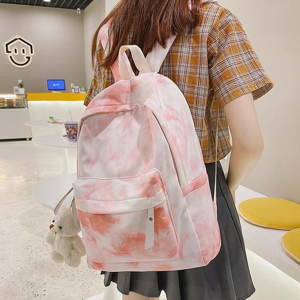 backpack female 2021 travel schoolbag large capacity college student harajuku style