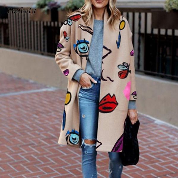 women's wool & blends fall winter vintage fashion pattern printed women long cardigan elegant female v-neck sleeve outerwear casual war, Black
women's wool & blends fall winter vintage fashion pattern printed women long cardigan elegant female v-neck sleeve outerwear casual war, Black