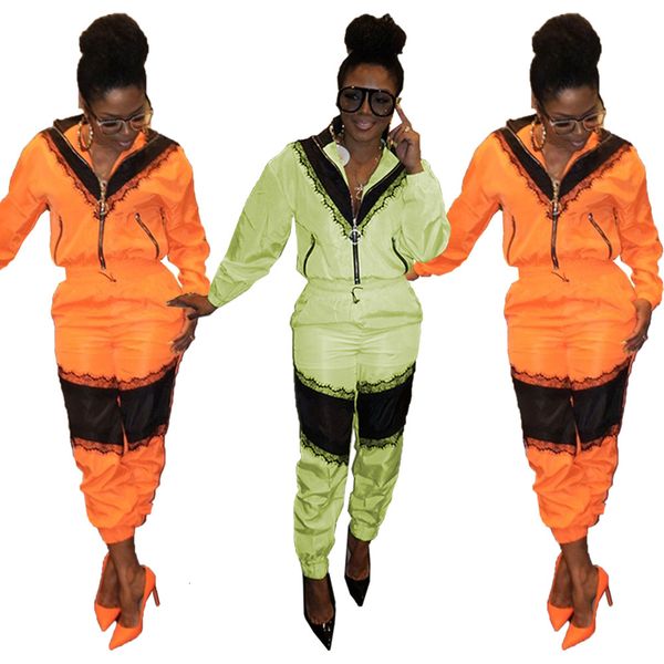 latest fashionable women lace patchwork two pieces tracksuits zipper long sleeves coat + pants clubwear outfits, White
latest fashionable women lace patchwork two pieces tracksuits zipper long sleeves coat + pants clubwear outfits, White