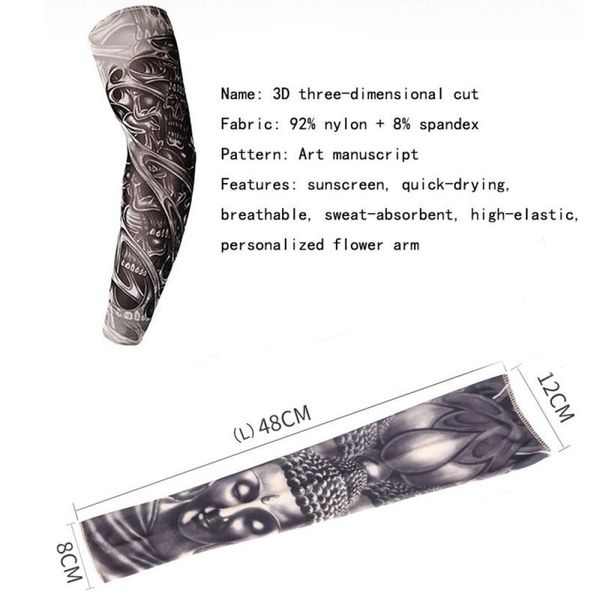 fake temporary tattoo sleeve cycling arm warmers full sunscreen sleeves sports safety elbow & knee pads, Black;gray
fake temporary tattoo sleeve cycling arm warmers full sunscreen sleeves sports safety elbow & knee pads, Black;gray