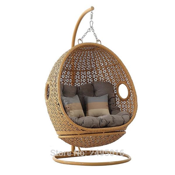 resin wicker espresso hanging egg chair with cushion and stand used in door outdoor, four color camp furniture
resin wicker espresso hanging egg chair with cushion and stand used in door outdoor, four color camp furniture