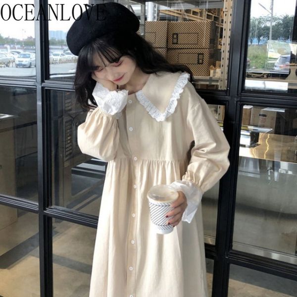 japan style vestidos solid lace patchwork spring autumn kawaii woman dress peter pan collar long dresses 19479 210415, Black;gray
japan style vestidos solid lace patchwork spring autumn kawaii woman dress peter pan collar long dresses 19479 210415, Black;gray
