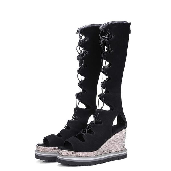 women open teen hooks gladiator sandals peep to platform high lace up summer wiggen 32-33, Black
women open teen hooks gladiator sandals peep to platform high lace up summer wiggen 32-33, Black