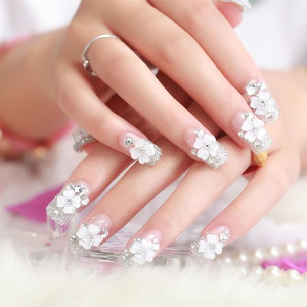 pcs/set rhinestone false nail tips sticker bride press on fake manicure flash chip with glue sj661, Black
pcs/set rhinestone false nail tips sticker bride press on fake manicure flash chip with glue sj661, Black