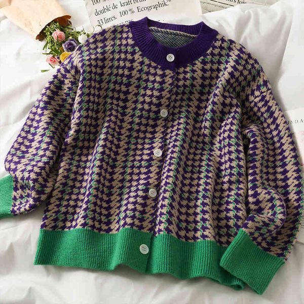 women's jackets korobov vintage hit color plaid striped kawaii cardigan korean o neck long sleeve sweater autumn single breasted th4t, Black;brown
women's jackets korobov vintage hit color plaid striped kawaii cardigan korean o neck long sleeve sweater autumn single breasted th4t, Black;brown