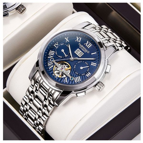 brand luxury designer automatic mechanical clocks gentlemen waterproof presents for men relojes para hombre, Slivery;brown
brand luxury designer automatic mechanical clocks gentlemen waterproof presents for men relojes para hombre, Slivery;brown