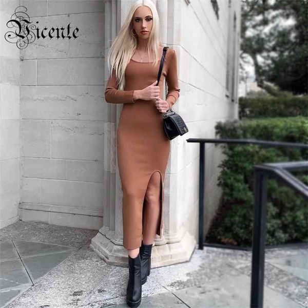 split design scoop neck long sleeves vestido celebrity party casual bandage dress 210520, Black;gray
split design scoop neck long sleeves vestido celebrity party casual bandage dress 210520, Black;gray
