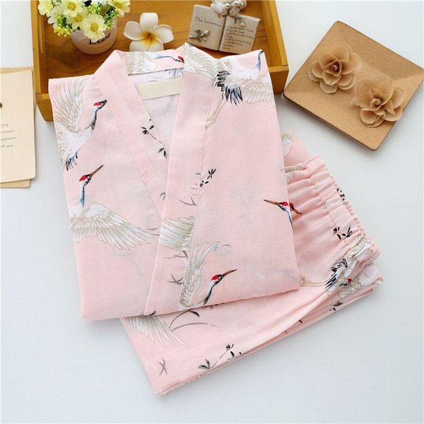 japanese kimono robe & pants women pajamas sets cotton gauze bathrobes yukata japan store work costume soft sleepwear 012705 ethnic clothing, Red 
japanese kimono robe & pants women pajamas sets cotton gauze bathrobes yukata japan store work costume soft sleepwear 012705 ethnic clothing, Red