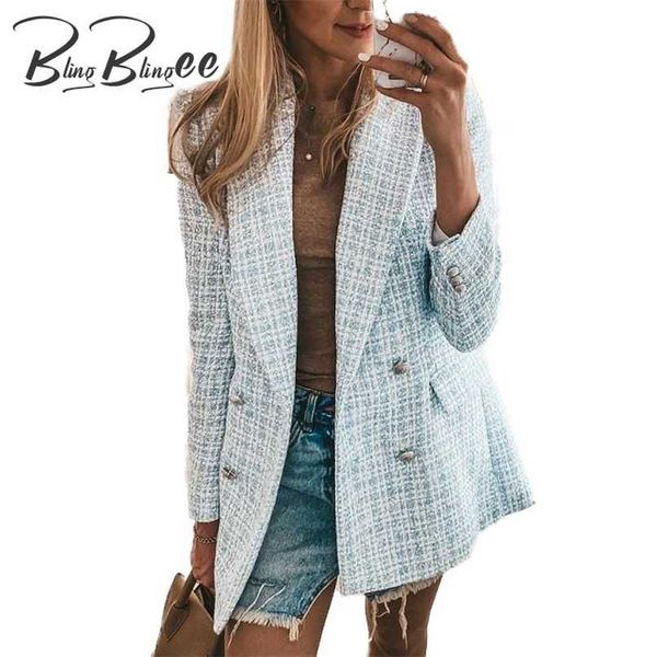 blingblingee za women light blue double breasted plaid blazers coat female high street office lady jacket suit workwear 211019, White;black
blingblingee za women light blue double breasted plaid blazers coat female high street office lady jacket suit workwear 211019, White;black