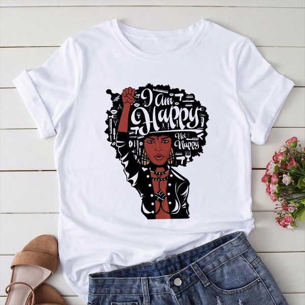 and women black african girl men t shirts womens printed harajuku vintage summer woman female clothing, White;black
and women black african girl men t shirts womens printed harajuku vintage summer woman female clothing, White;black