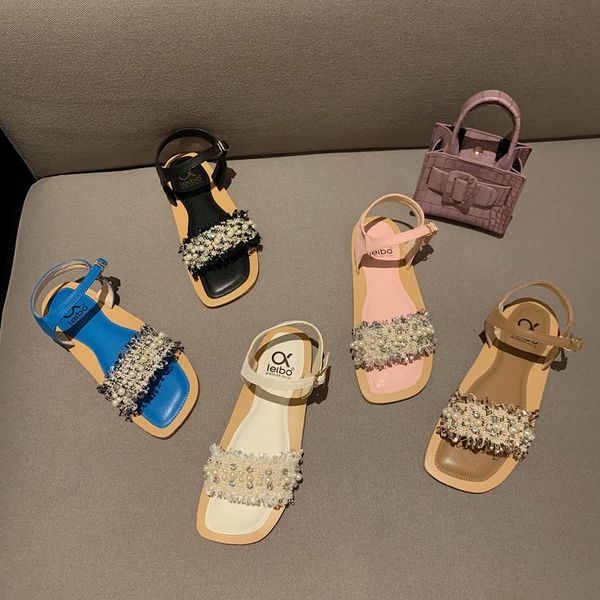 fashion beaded belt flat sandals female summer outdoor wild personality rome casual cute seaside vacation beach shoes, Black
fashion beaded belt flat sandals female summer outdoor wild personality rome casual cute seaside vacation beach shoes, Black