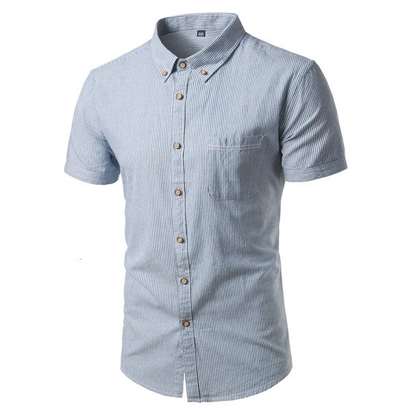 summer men's new temperament stripe casual short sleeve shirt cotton wash, White;black
summer men's new temperament stripe casual short sleeve shirt cotton wash, White;black