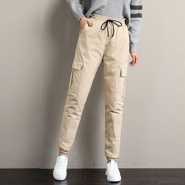 women's pants & capris winter oversized cotton vintage cargo women plus velvet jogger elastic waist pencil fashion casual warm sweatpan, Black;white
women's pants & capris winter oversized cotton vintage cargo women plus velvet jogger elastic waist pencil fashion casual warm sweatpan, Black;white