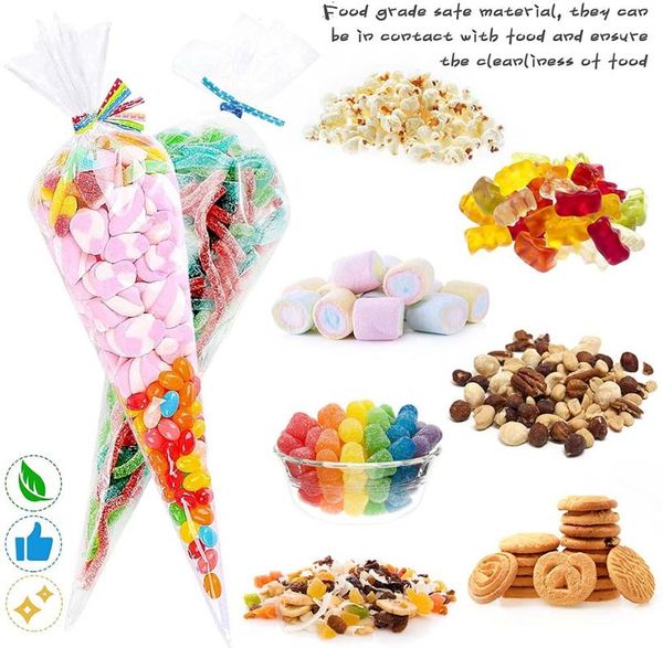 gift wrap cone cellophane bags clear triangle treat diy with twist ties for candies sweets cookies snakes
gift wrap cone cellophane bags clear triangle treat diy with twist ties for candies sweets cookies snakes