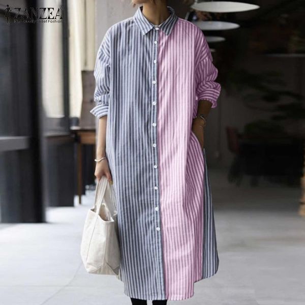 casual dresses vintage striped patchwork shirt dress zanzea autumn women lapel neck long sleeve sundress buttons loose vestidos plus size 5x, Black;gray
casual dresses vintage striped patchwork shirt dress zanzea autumn women lapel neck long sleeve sundress buttons loose vestidos plus size 5x, Black;gray