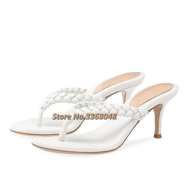 trendy high heel flip flops 2021 weave women white heels sandals ladies slides slippers summer shoes large size 45, Black
trendy high heel flip flops 2021 weave women white heels sandals ladies slides slippers summer shoes large size 45, Black