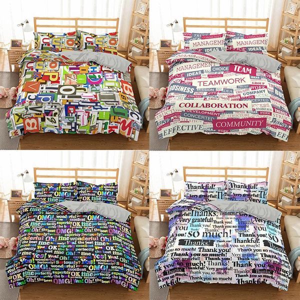 bedding sets luxury style multicolor letter wall design pattern 3d duvet cover+pillowcase single twin king bed set
bedding sets luxury style multicolor letter wall design pattern 3d duvet cover+pillowcase single twin king bed set