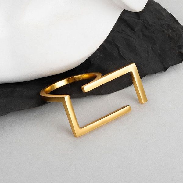 wedding rings vjgyho 925 sterling silver personality fashion trend ring for women geometry adjustable jewelry kpop accessories fine gift, Slivery;golden
wedding rings vjgyho 925 sterling silver personality fashion trend ring for women geometry adjustable jewelry kpop accessories fine gift, Slivery;golden