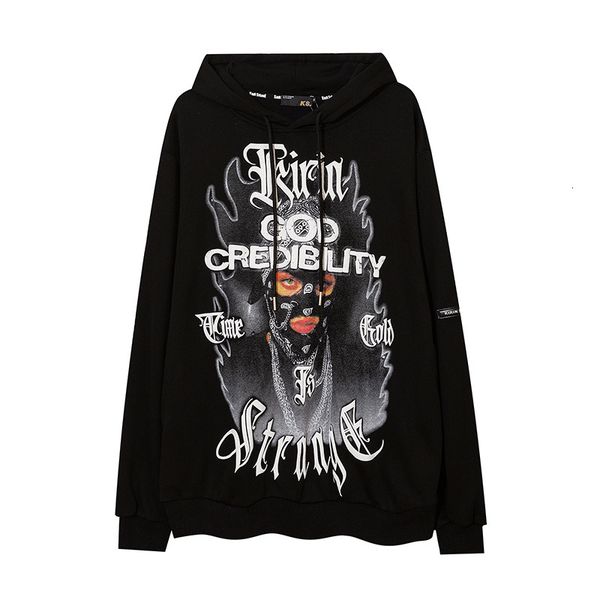 high street fashion brand hooded large sweater image letter foam long sleeve pullover men's and women's casual hoodie, Black
high street fashion brand hooded large sweater image letter foam long sleeve pullover men's and women's casual hoodie, Black
