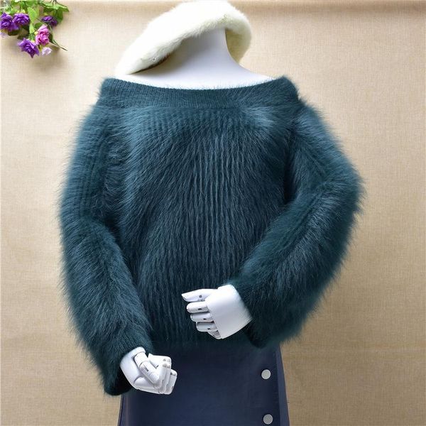 women's sweaters 2021 ladies women fashion hairy fluffy mink cashmere short crop slash neck long puff sleeve loose pullover angora fur, White;black
women's sweaters 2021 ladies women fashion hairy fluffy mink cashmere short crop slash neck long puff sleeve loose pullover angora fur, White;black