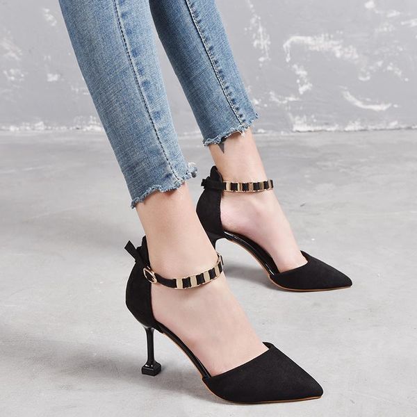 dress shoes 2021 high heel women's pointed stiletto black work single with hollow
dress shoes 2021 high heel women's pointed stiletto black work single with hollow