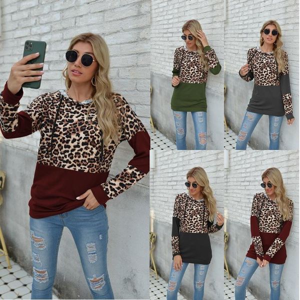 women's hoodies & sweatshirts autumn and winter fashion women leopard printed patchwork hooded sweatshirt casual long sleeve pullover b, Black
women's hoodies & sweatshirts autumn and winter fashion women leopard printed patchwork hooded sweatshirt casual long sleeve pullover b, Black