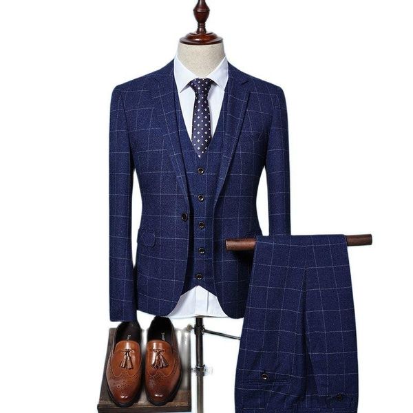 men's suits & blazers 2021 tweed plate terno wedding pack a button brown gum smoking wool jas broek vest 3 pcs set pants, White;black
men's suits & blazers 2021 tweed plate terno wedding pack a button brown gum smoking wool jas broek vest 3 pcs set pants, White;black
