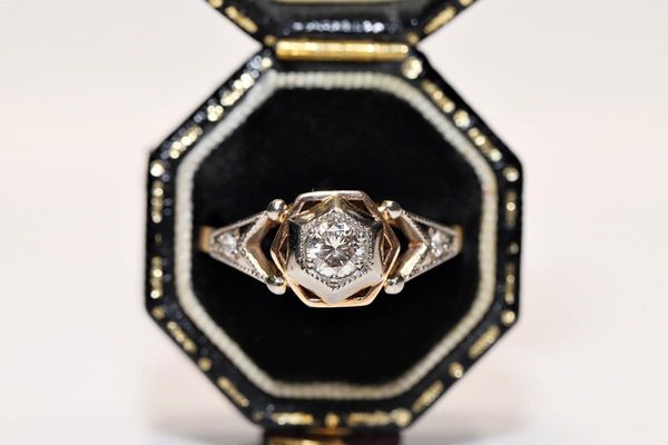 cluster rings old original russian soviet time 14k gold natural diamond decorated amazing solitaire ring, Golden;silver
cluster rings old original russian soviet time 14k gold natural diamond decorated amazing solitaire ring, Golden;silver